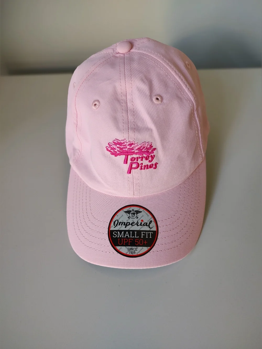 Torrey Pines Golf Small Fit UPF50+ Adjustable Pink Ball Cap NWT
